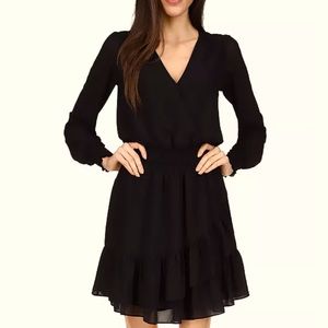 Authentic NWT Michael Kors Smocked Ruffled Dress M